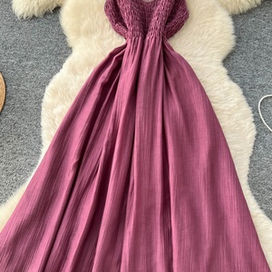Vestido de Mujer Elegante con Tirantes y Escote en V, Sin Mangas, a la Moda, Primavera 2026, Venta al Por Mayor - Product Image 5