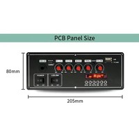 701BT 2x20W 7.4V Microphone Haut-parleur sur chariot filaire et sans fil, carte amplificateur décodeur BT, lecteur MP3 WAV FLAC APE, enregistreur vocal