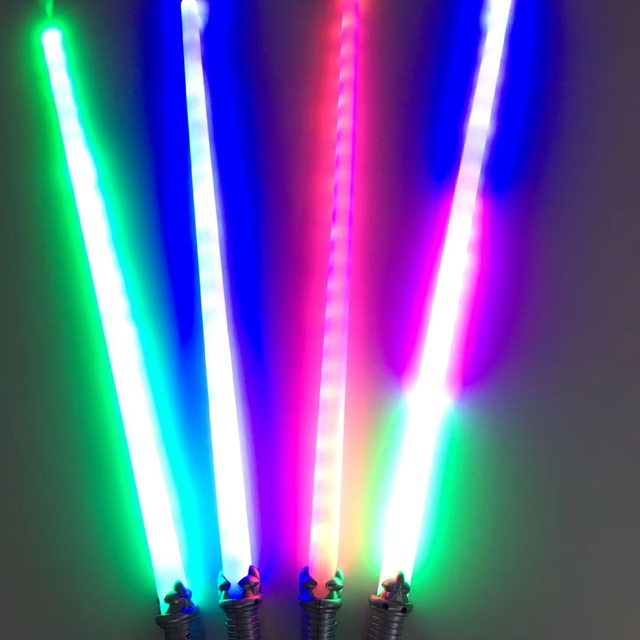 LED Luminescence Prop Cosplay Sword Light-Up Saber Flash Stick Glow Toy Space Sword for Party Decorations