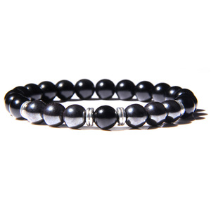 Pulsera de cuentas de hematita con ojos de tigre verde azul para <span class=keywords><strong>hombre</strong></span> y mujer, brazalete de cuentas de vidrio turquesa elástico, <span class=keywords><strong>2022</strong></span> - Product Image 6