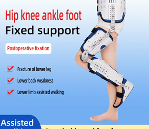 AMAIN <span class=keywords><strong>Pierna</strong></span> Brace <span class=keywords><strong>Ortesis</strong></span> Cadera Rodilla Tobillo Pie Fijación Brace <span class=keywords><strong>Ortesis</strong></span> Longitud ajustable - Product Image 6