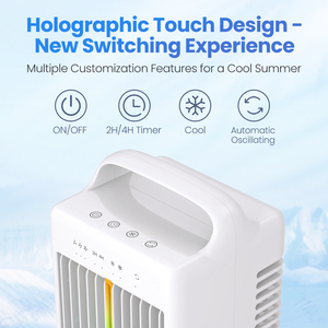 Ventilateur rafraîchisseur d'air portable pour usage personnel, rafraîchisseur d'air pour chambre à coucher, bureau à domicile, 7 lumières LED, alimentation USB, ventilateur de climatisation à <span class=keywords><strong>eau</strong></span> - Product Image 3