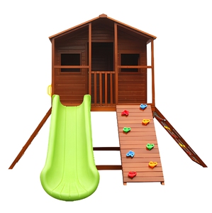 Hanlin Company Kids Christmas Maison en bois Équipement d'amusement extérieur un <span class=keywords><strong>parc</strong></span> de jeu amusant <span class=keywords><strong>et</strong></span> une maison de <span class=keywords><strong>jardin</strong></span> pour les enfants - Product Image 4