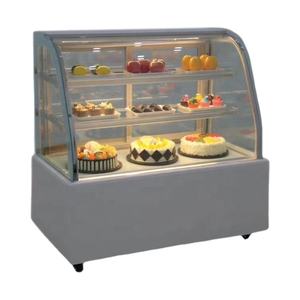 टेबल टॉप केक में बेकरी डिस्प्ले कैबिनेट छोटे चिलर को दिखाया गया - Product Image 4