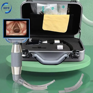 Ensemble de laryngoscope vidéo réutilisable pour l'urgence Miroir médical portable 3 pouces pour laryngoscope à main ENT <span class=keywords><strong>endoscpe</strong></span> - Product Image 4