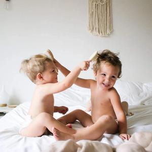 Eco Friendly Custom Natural <strong>Soft</strong> Goat <strong>Bristles</strong> Baby <strong>Hair</strong> <strong>Brush</strong> for Newborn Wooden Baby <strong>Brush</strong> and Comb Set - Product Image 6