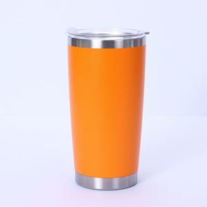 Yellow <b>Cup</b> Mug 20Oz Stainless Steel Insulated Double Wall Vacuum Powder Coated Matte Sweat Free <b>Reusable</b> ASM25 - Product Image 5