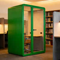 Cabine insonorisée mobile moderne à structure en acier modulaire pour studio de diffusion en direct et usage bureautique - Excellent rapport qualité-prix - Direct usine