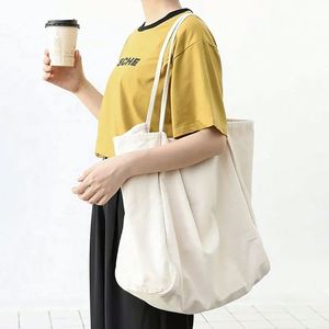 Trendy Black Tote <b>Bags</b> Shopper Custom Logo Custom Wholesale Shoulder Canvas Shopping <b>Bag</b> - Product Image 1