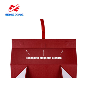 HENGXING Coffret Cadeau de Luxe Personnalisé pour Bouteille Unique de Vin, en Carton Rouge Magnétique Fait Main avec Doublure en Mousse de 2mm, Idéal pour Whisky et Boissons Gazeuses - Product Image 6