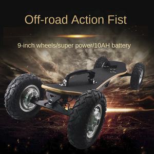 Patineta Eléctrica Todoterreno de Cuatro Ruedas para Adultos y Niños, <span class=keywords><strong>Longboard</strong></span> de Doble Tracción con Control Remoto, Neumáticos Inflables, 50 km/h, 100 kg - Product Image 4