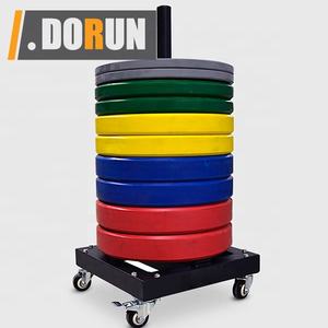 Support de plaque de poids et organisateur de barre Olimpic avec roues de Transport pour la salle de sport à domicile, Version 2022 (400lb) - Product Image 4