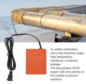 Chauffe-carter moteur avec thermostat 120V 150W 4 x 5 pouces, coussin chauffant en silicone auto-adhésif 3M pour bloc moteur - Product Image 3