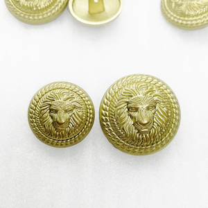 22/18 מ "מ הבציר סגסוגת מתכת אתנית רב אלמנט ראש אריה מתבלט עיצוב כפתור עבור חליפות מעיל ספורט מעיל אחיד - Product Image 5