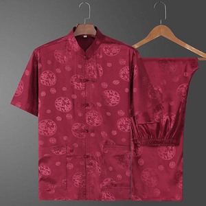 <strong>Men</strong> <strong>Chinese</strong> Traditional Tang <strong>Hanfu</strong> Martial Arts Wing Chun Tai Chi Long Sleeved Pant 2pcs Training Clothes CTCS-006 - Product Image 3