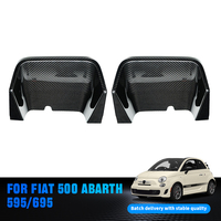 Alerón Trasero de Fibra de Carbono Shasha, Accesorios Exteriores de Fibra de Carbono Real para Fiat 500 ABARTH 595 695