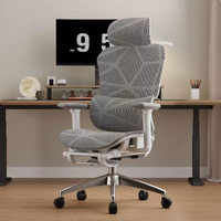 Chaise de bureau ergonomique avec repose-pieds, design confortable et fonctionnel pour une utilisation au bureau, avec accoudoirs 4D, chaise de jeu