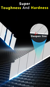 OEM, высокое качество, 14 секций, очень острые, из углеродистой стали, с защелкиванием, 18 мм, коробка, режущие лезвия, набор для быстрого и легкого ножа - Product Image 4