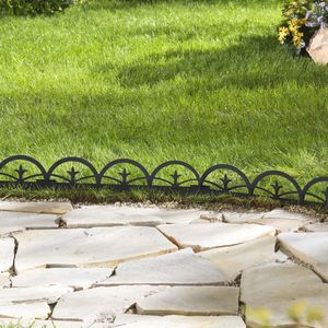 Borde Metálico para Jardín, Paquete de 3, Borde de <span class=keywords><strong>Acero</strong></span> para Jardín, 36 Pulgadas de Largo x 8 Pulgadas de Alto, Tiras de Borde Flexibles - Product Image 1