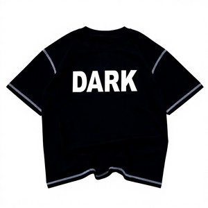 T-shirts à manches courtes col rond pour hommes Open Seem, logo imprimé personnalisé, coupe oversize, style streetwear, écologiques, couleur personnalisée, 100% coton - Product Image 1