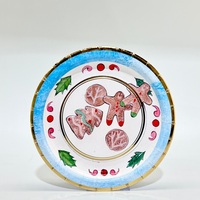 Assiettes jetables vintage haut de gamme pour enfants, en papier de qualité supérieure, en promotion