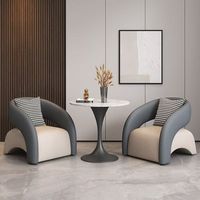 Ensemble de table et chaises mobiles européennes 3 pièces, idéal pour balcon, hôtel, salle à manger, salon de beauté et hall d'accueil