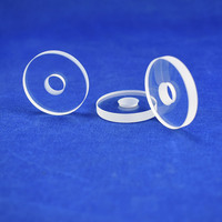 Anneau en quartz SiO2 de haute pureté |   Collier à bride poli de précision |   Composant semi-conducteur résistant à la chaleur, pureté 99,99 %, sur mesure