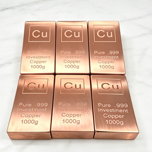 Barra de Cobre de Inversión 1000g Cu Puro 99.9 Placa Sin Aleación - Product Image 5