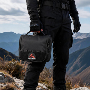 Riñonera Táctica LUPU de Nailon Negro, Bolsa de Cintura Utilitaria, Resistente al Agua, con Cierre y Almacenamiento para Viajes al Aire Libre - Product Image 4