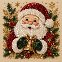 Kit de Peinture Diamant Perle de Noël en Gros, Très Vendu, Kit Créatif DIY, Ensemble d'Artisanat avec Cadre en ABS pour Décoration Murale et de Bureau à Domicile