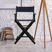 Chaise pliante personnalisée avec repose-pieds, confortable et réglable, en bois de hêtre, accessoire de maquillage en toile rose, pour artiste