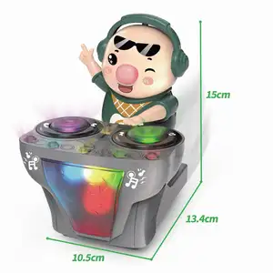 DJ Swinging Pig Toy DJ Light Music Dancing Pig Toy Cute Swing Dancing Toys Robot DJ Electric Music Dancing Pig