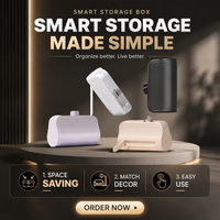 Batterie Externe Compacte Portable Mini pour Extérieur, Charge Rapide 5W, Double USB, 5000mAh, Entrée DC, Écran LED, Câble de Charge Intégré