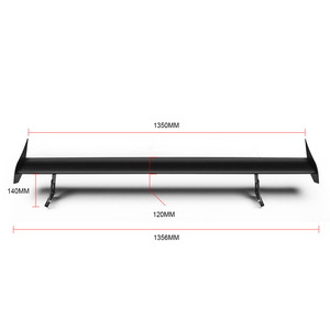Aluminum Alloy Rear Spoiler 1350mm Matte Finish Single <b>Deck</b> Trunk Mount - Product Image 1