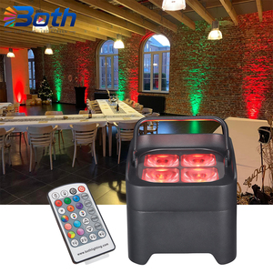 IP65 Waterproof 4x18W RGBWA UV Battery Powered LED Uplight Wireless DMX Par Light for Outdoor Event - Product Image 1