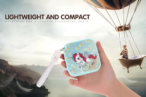 Sạc dự phòng mini dễ thương 2 trong 1, dung lượng <span class=keywords><strong>10000mAh</strong></span>, dạng móc khóa, dành cho nữ, tích hợp cáp sạc - Product Image 5