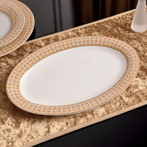 Ensemble de vaisselle en céramique occidentale de luxe de 58 pièces, vaisselle de restaurant, plats à café, assiettes vintage, mariage et usage domestique, passe au lave-vaisselle - Vente en gros - Product Image 5