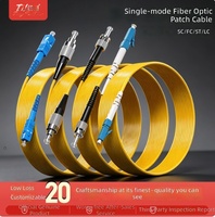 Cordon de raccordement en fibre optique monomode LC-SC de qualité réseau, flexible pour intérieur, FTTH, 3m 5m 10m, garantie 1 an, 1310/1550nm