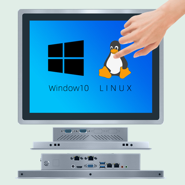 15-Inch Win11 High Performance Industrial Tablet All in One Computer PCAP Touch Screen Customized Ports for Business Use