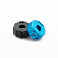 Bouton de commande de volume cannelé en aluminium CNC anodisé de 19 mm pour amplificateur Hi-Fi, potentiomètre, axe de 6 mm ou 6,35 mm, avec vis de fixation