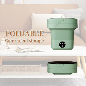 Mini Lave-linge Portable Pliable de Gros avec Sécheuse et Panier d'Égouttage Rotatif, Capacité 13L - Product Image 5