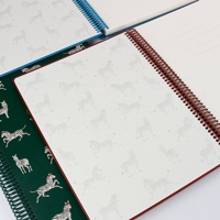 Bloc-notes en papier spirale avec motif animal zèbre A6/A4, 100 feuilles, cadeau