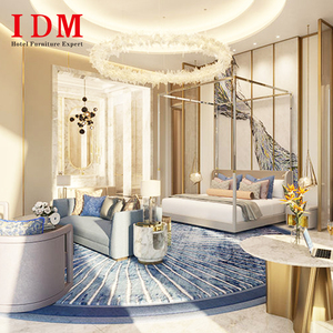 ชุดห้องนอนโรงแรมไม้จริงสไตล์โมเดิร์นแบบกำหนดเองของ <span class=keywords><strong>IDM</strong></span> สำหรับใช้ในเชิงพาณิชย์ในอพาร์ตเมนต์หรูและโรงแรม - Product Image 5