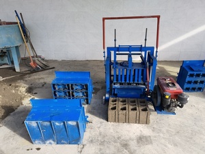 Multifunktion ale kleine Zement-Ahornblatt-Pflasterblock-Form maschine dieselbe triebene mobile Beton ziegel herstellungs maschine - Product Image 6