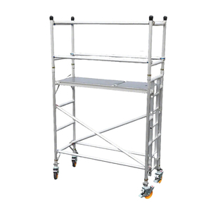 Torre di Ponteggio in Alluminio di Alta Qualità, Stile Industriale, Facilmente Mobile per Costruzioni Esterne - Product Image 4