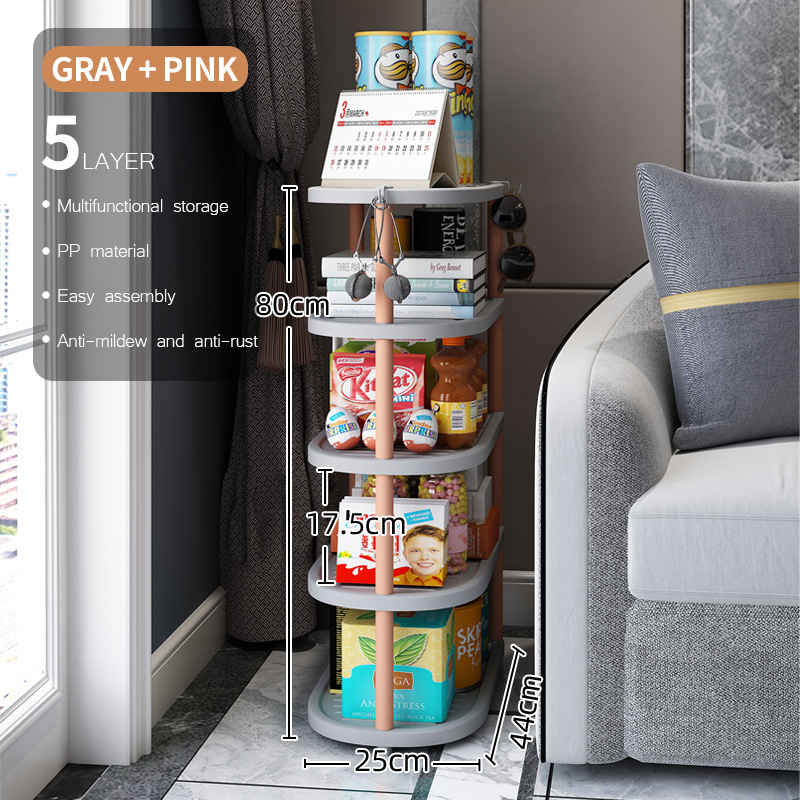 5-layer elegant gray-pink tubing [Includes 3 hooks]