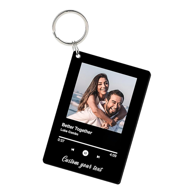 Custom Plastic Photo Frame Keyring Customised Keychain Acrylic Plastic Keychain