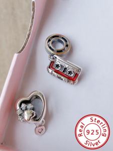 HaYa Dijes Unisex de Plata de Ley 925 con Certificación GDTC, de Moda, para Pulseras de Dijes, Fornituras de Cierre al por Mayor, Aniversario de Bodas - Product Image 3