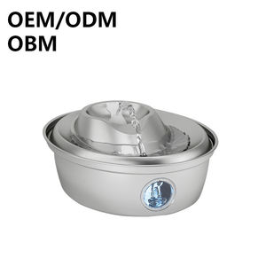 Automatische waterdispenser voor huisdieren van roestvrij staal, capaciteit 2 liter, oplaadbaar, meerlaagse filtratie, waterstandvenster, eenvoudige bewaking - Product Image 1