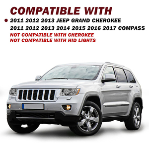 Faros delanteros para Jeep Grand <span class=keywords><strong>Cherokee</strong></span> 2011 <span class=keywords><strong>2012</strong></span> 2013 <span class=keywords><strong>Compass</strong></span> 2011 - 2017 Faros delanteros halógenos CH2518139 CH2519139 - Product Image 5